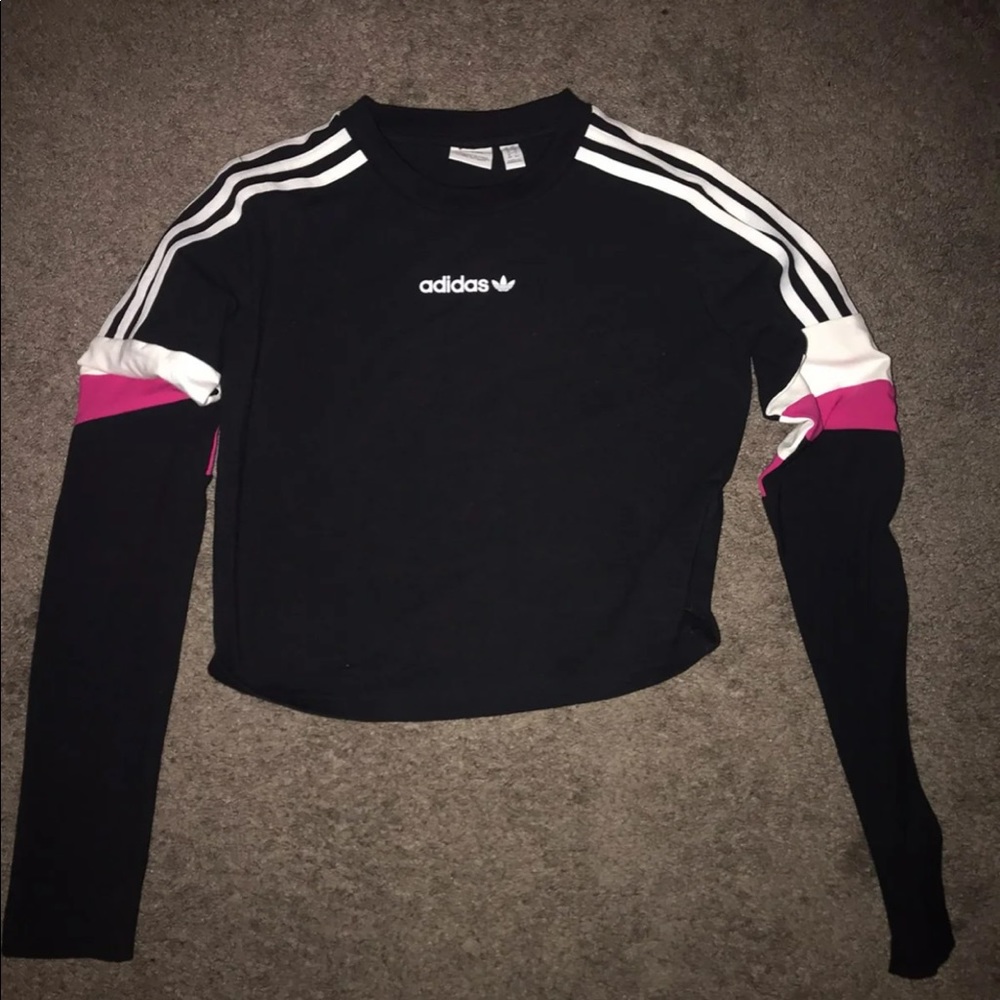 adidas cropped long sleeve